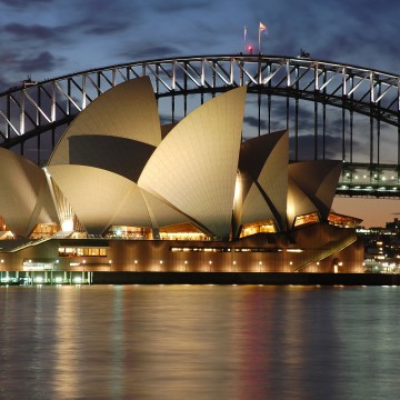 Sydney Opera House and bridge