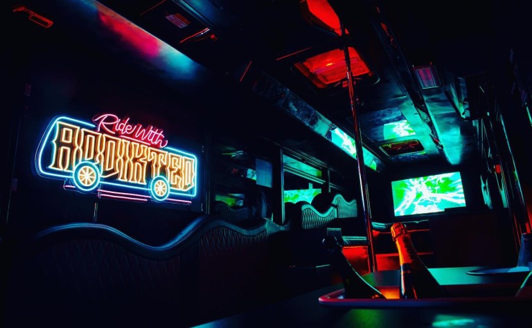 party bus internal house of hens melbourne